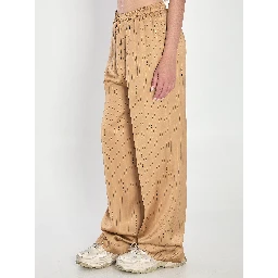 Satin trousers
