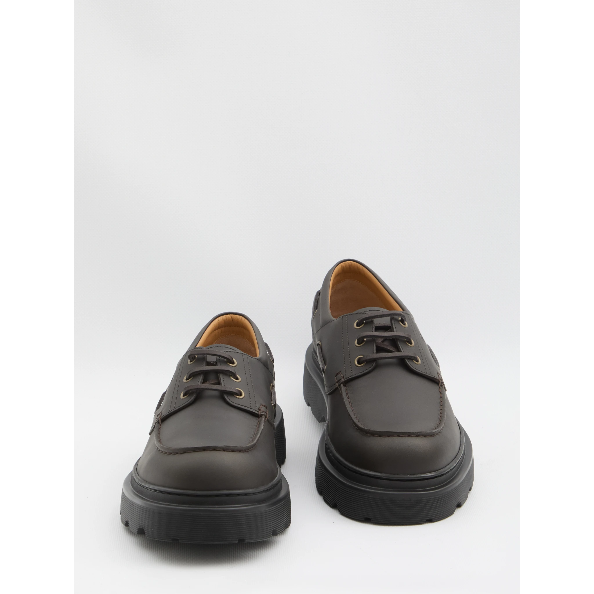 Tank tread boat loafer