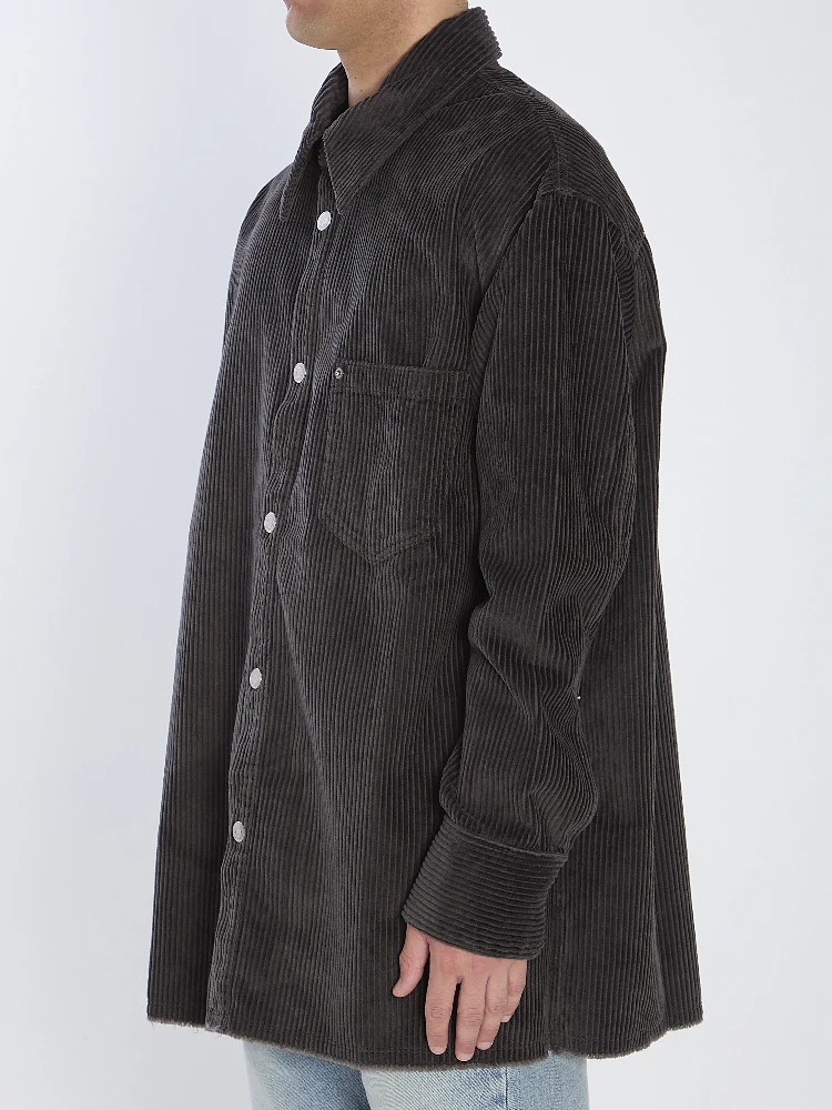 Corduroy velvet overshirt alternative