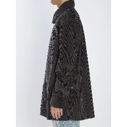 Corduroy velvet overshirt