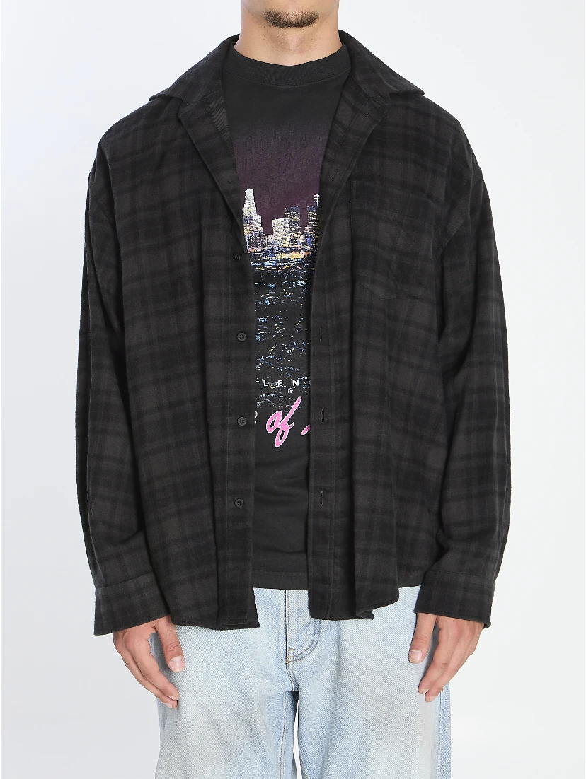 Layered-effect shirt