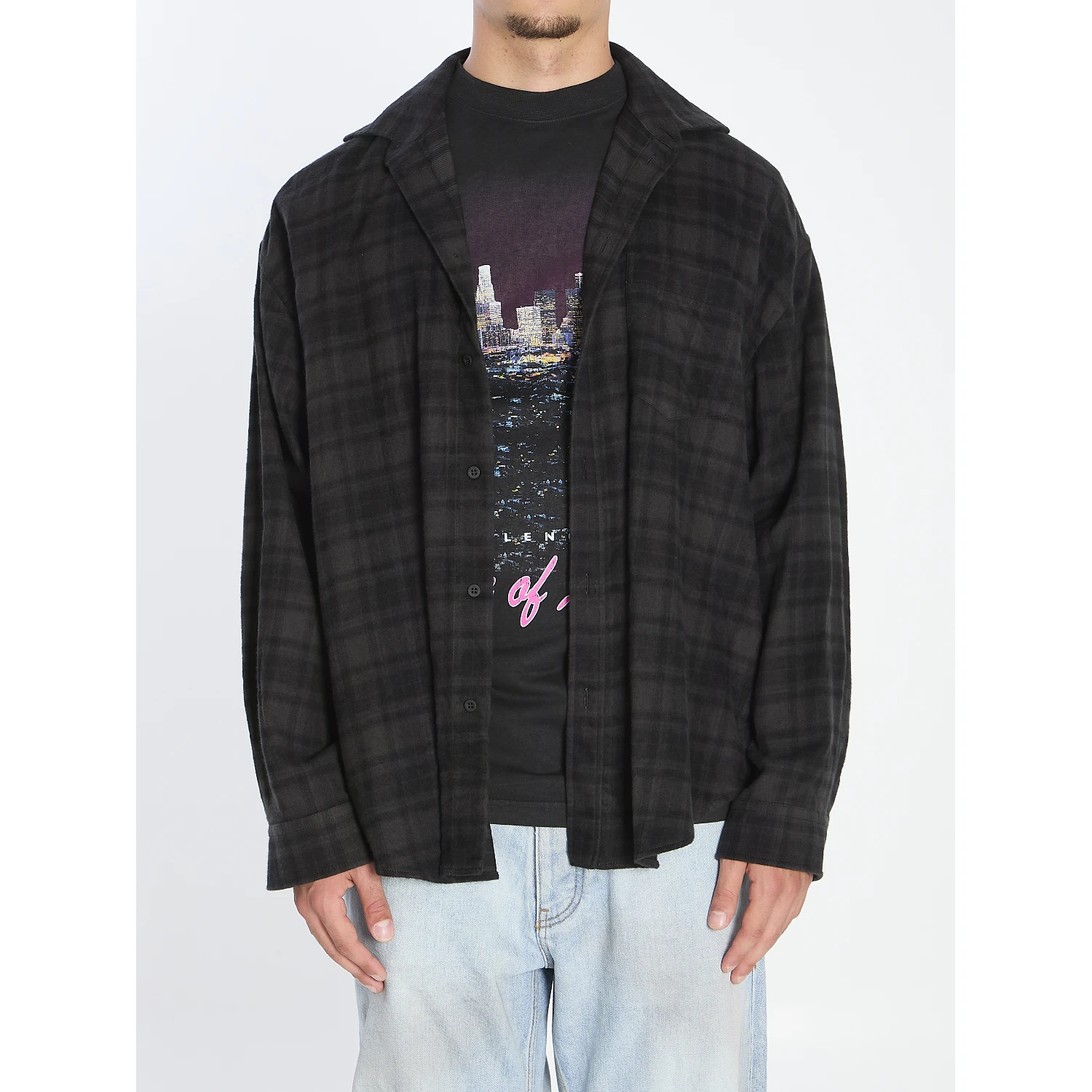Layered-effect shirt