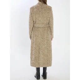 Greige double-breasted coat