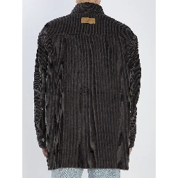Corduroy velvet overshirt