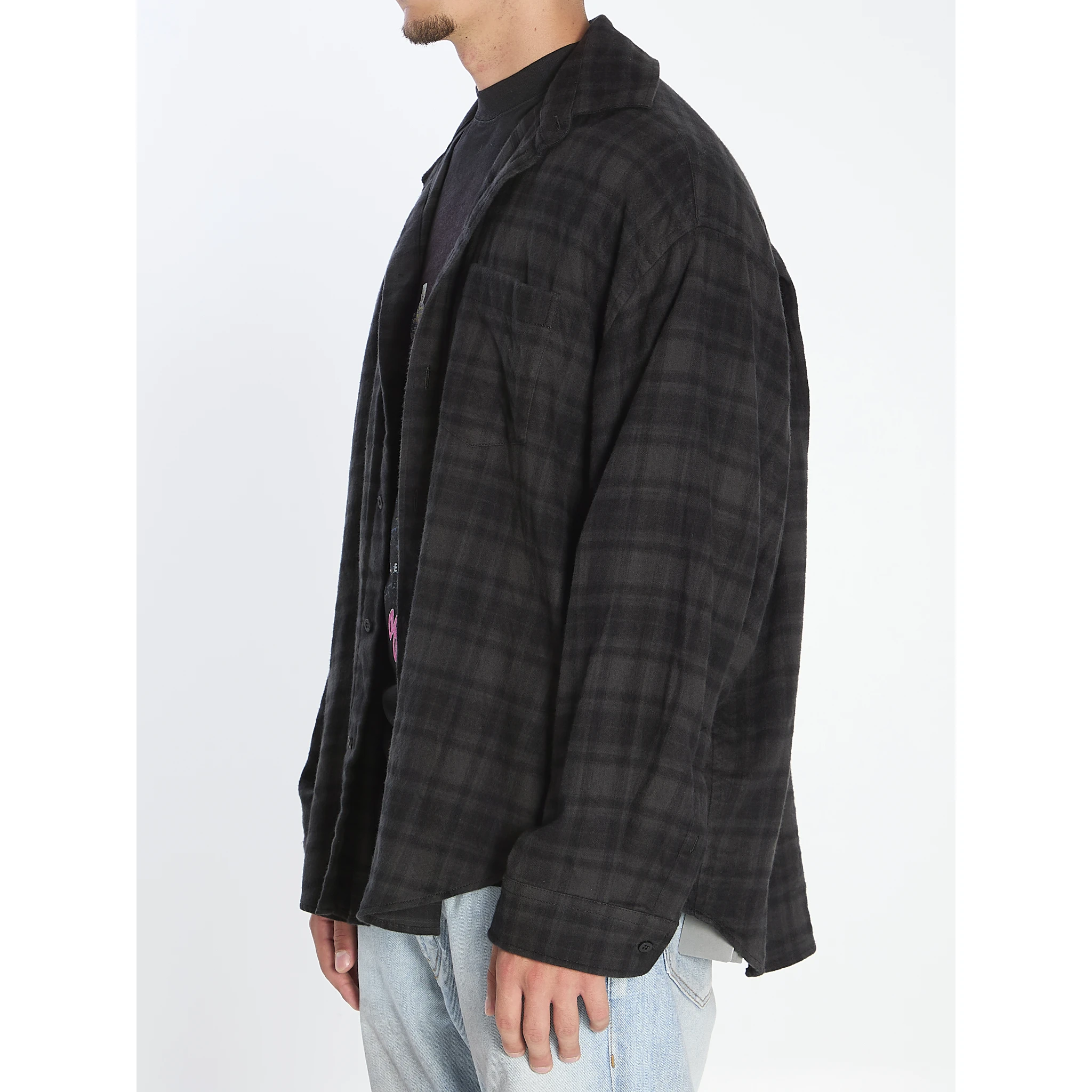 Layered-effect shirt