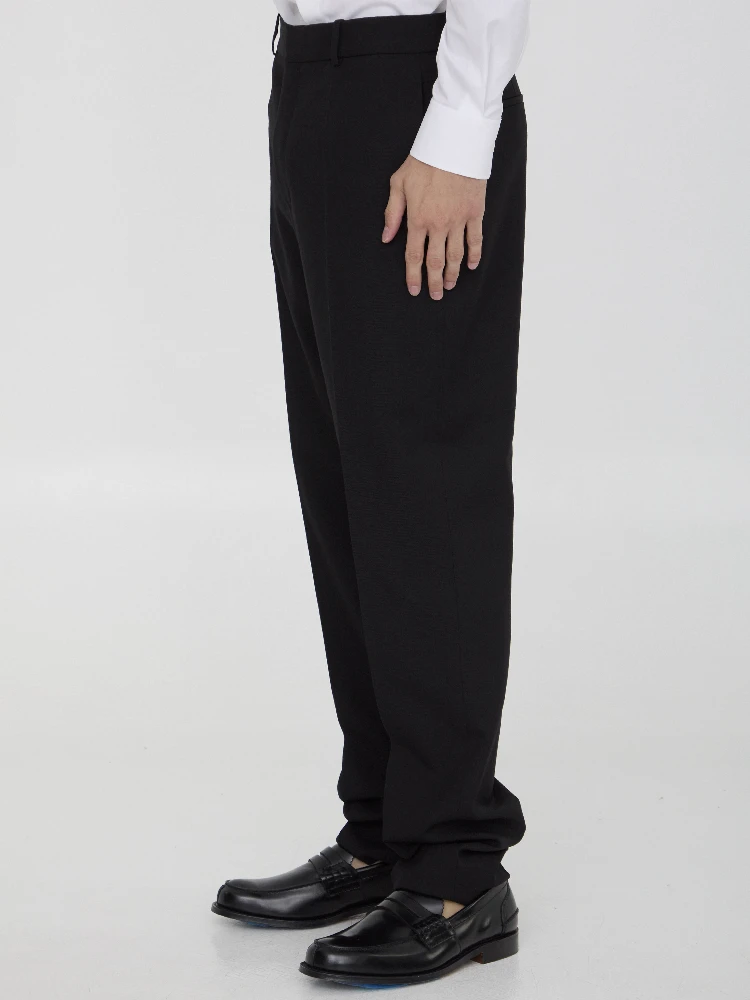 Wool gabardine trousers alternative