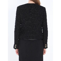 Tweed single-breasted jacket