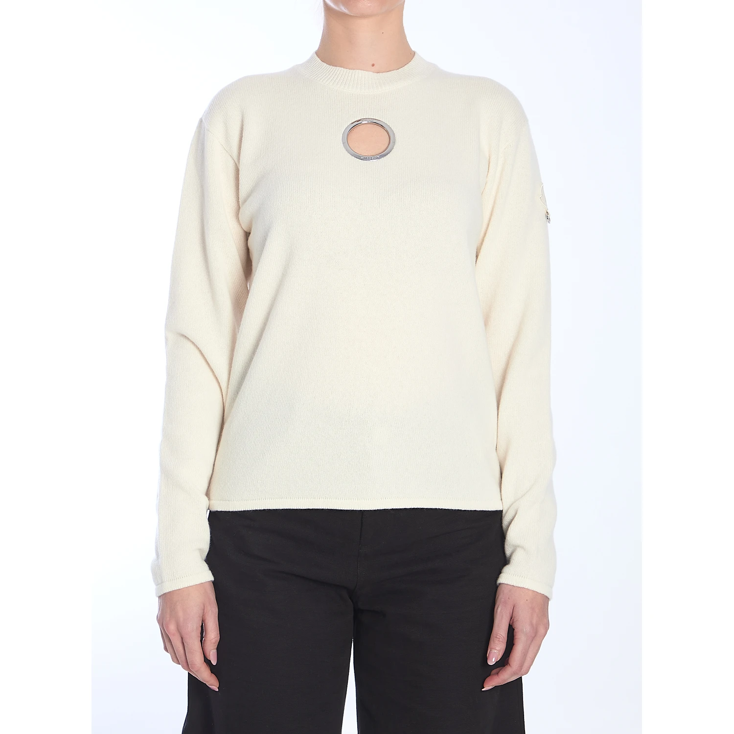 White wool sweater