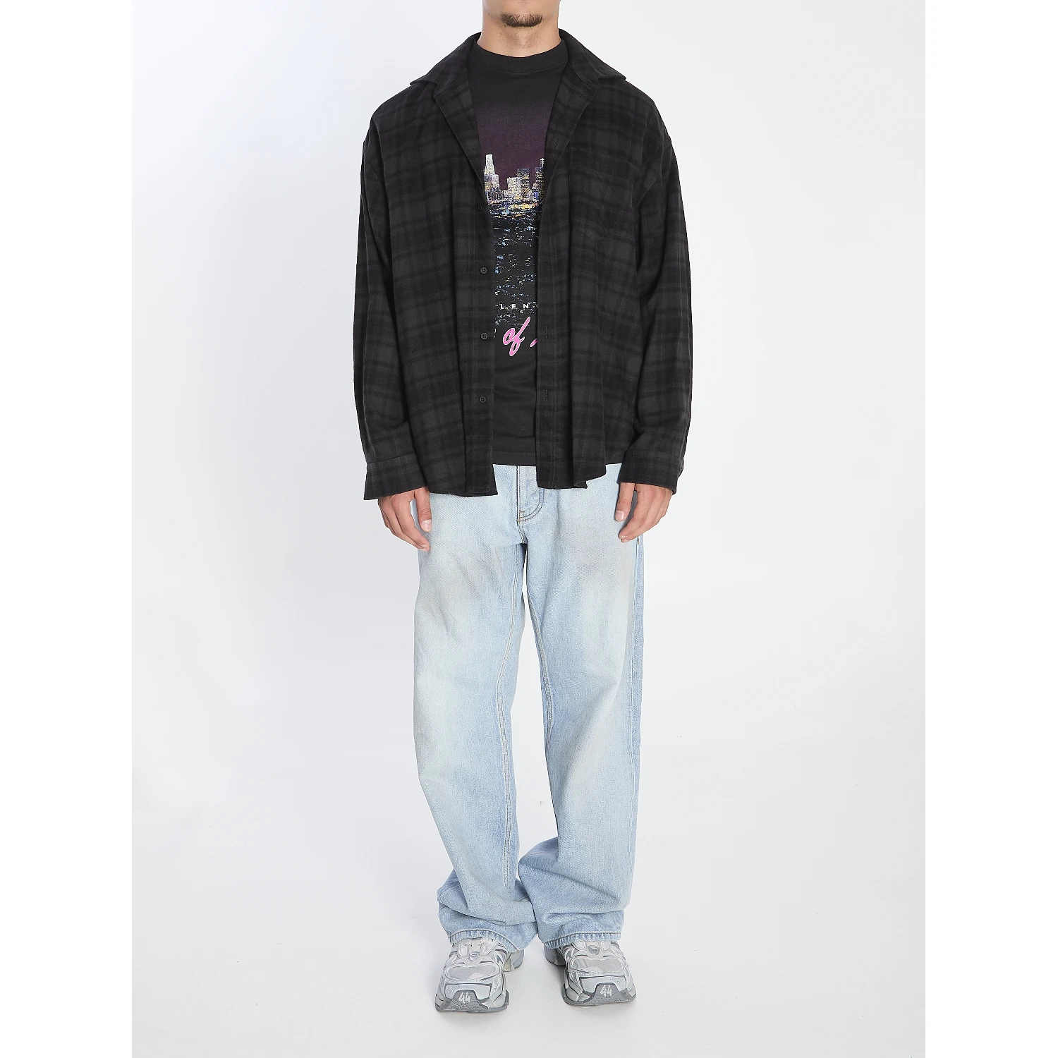 Layered-effect shirt