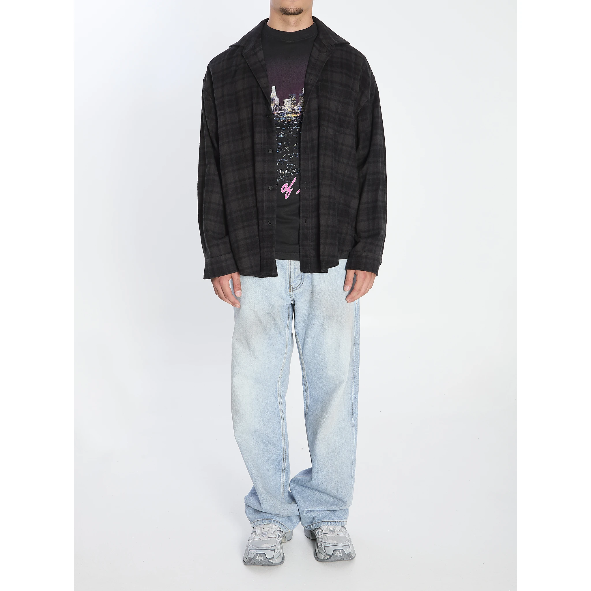 Layered-effect shirt