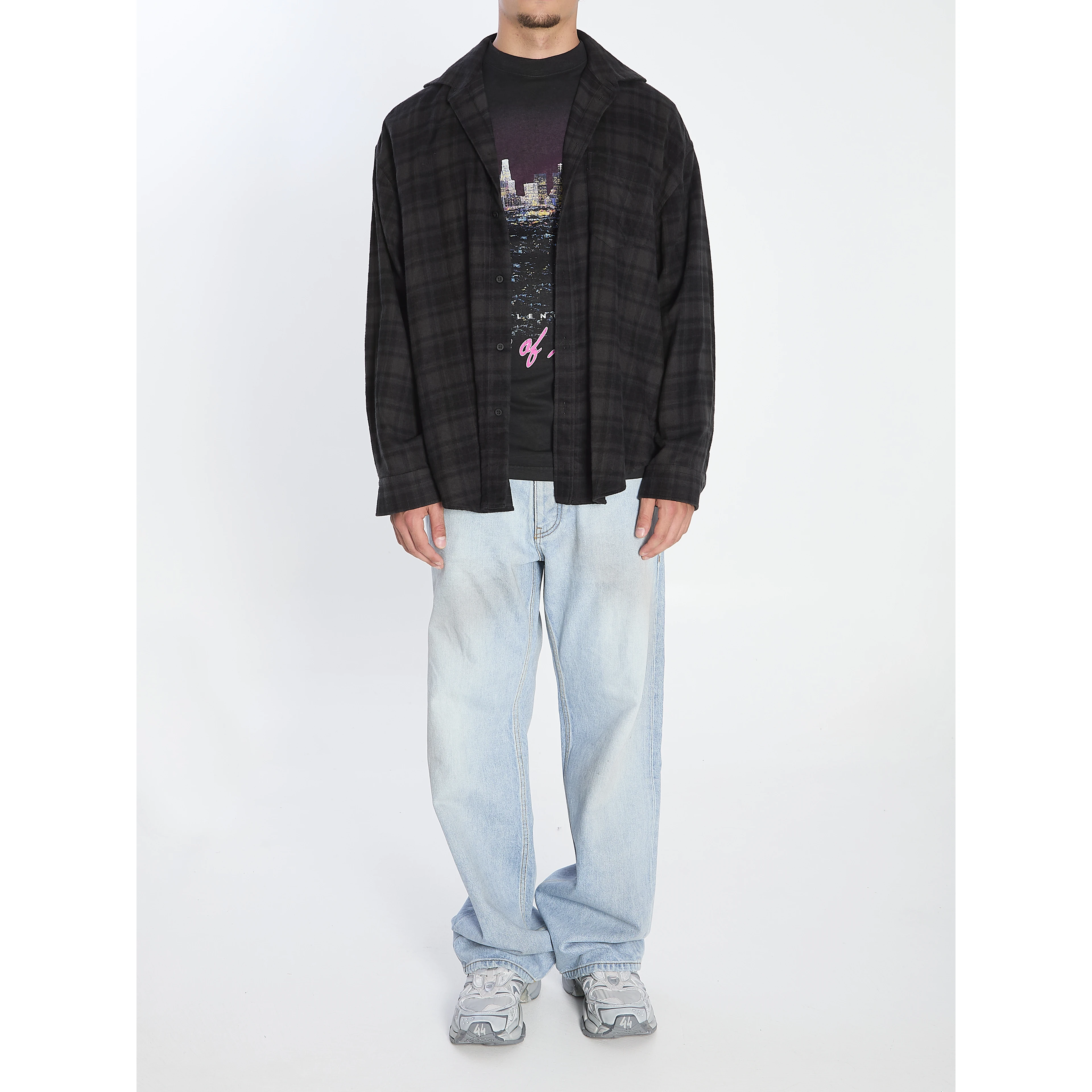 Layered-effect shirt