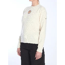 White wool sweater