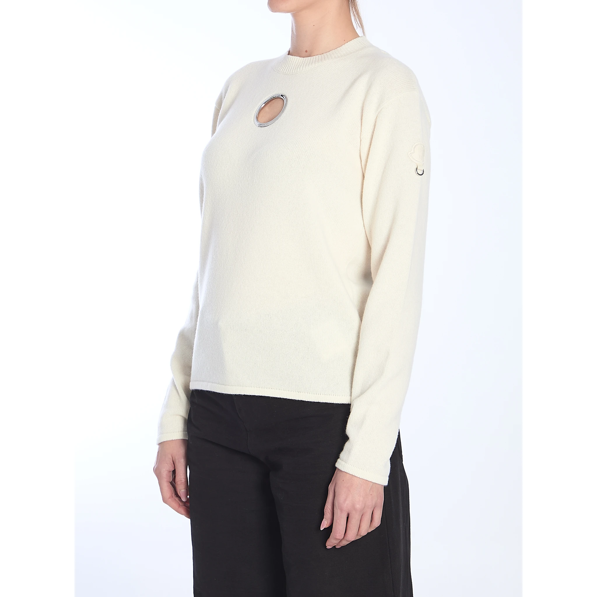 White wool sweater