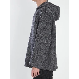 Hooded wool blouson