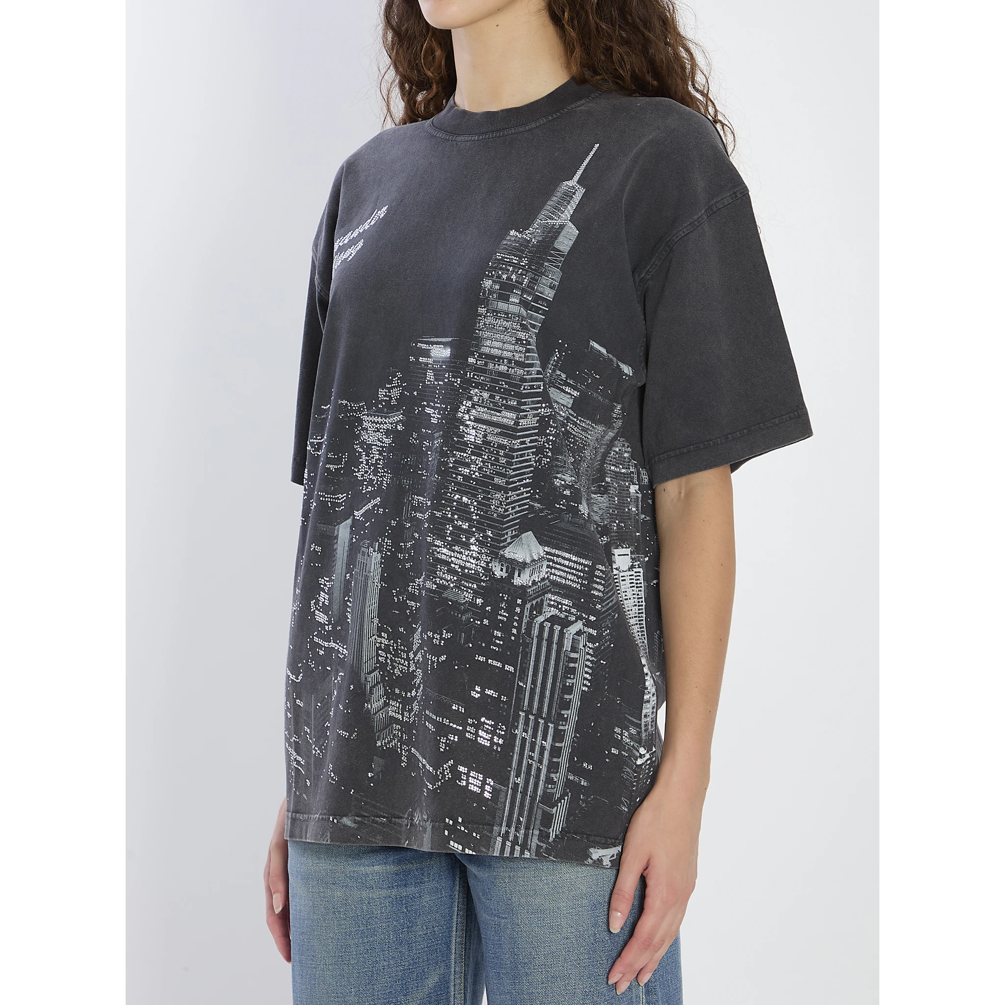 T-shirt with rhinestones