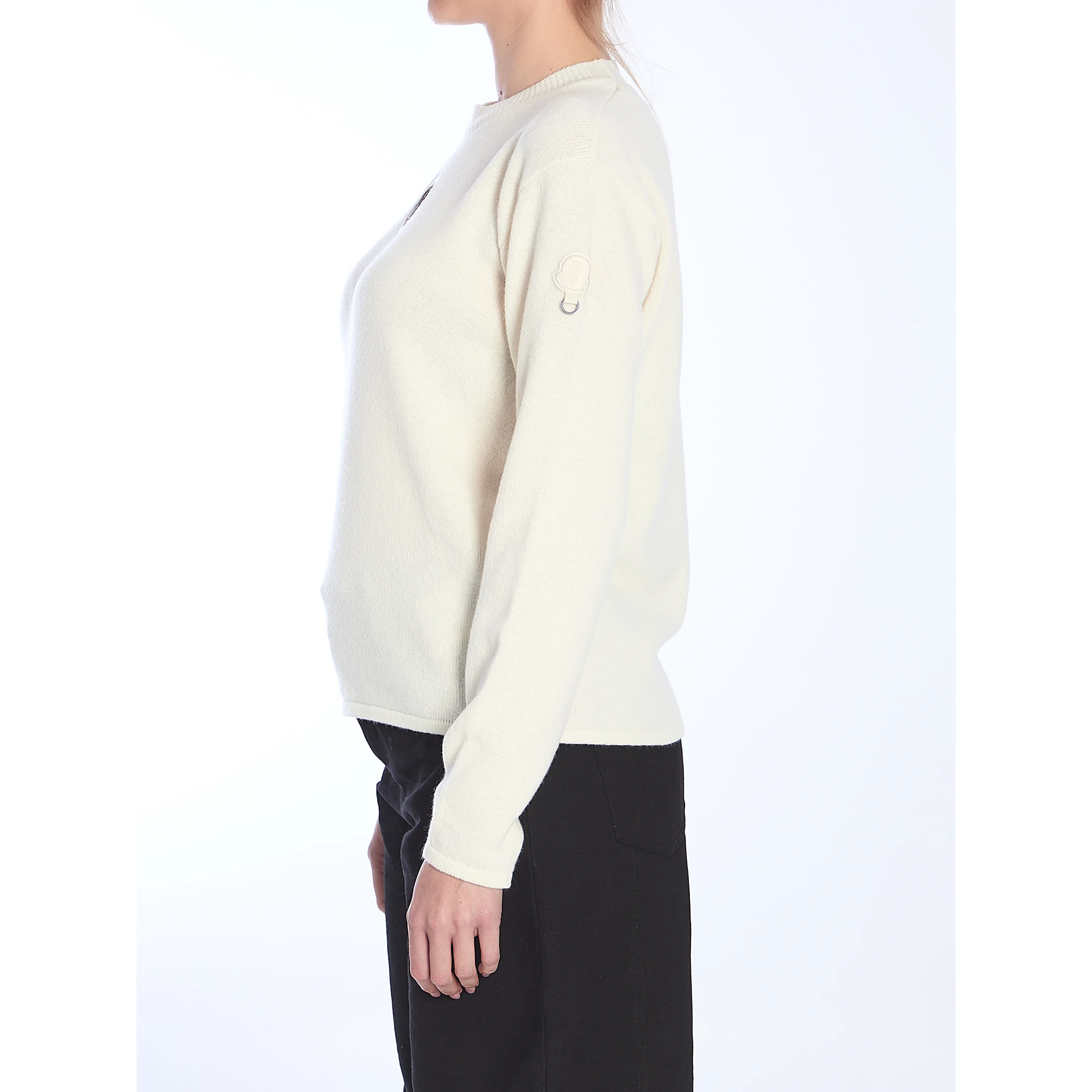 White wool sweater