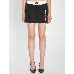 Wool Blend Miniskirt