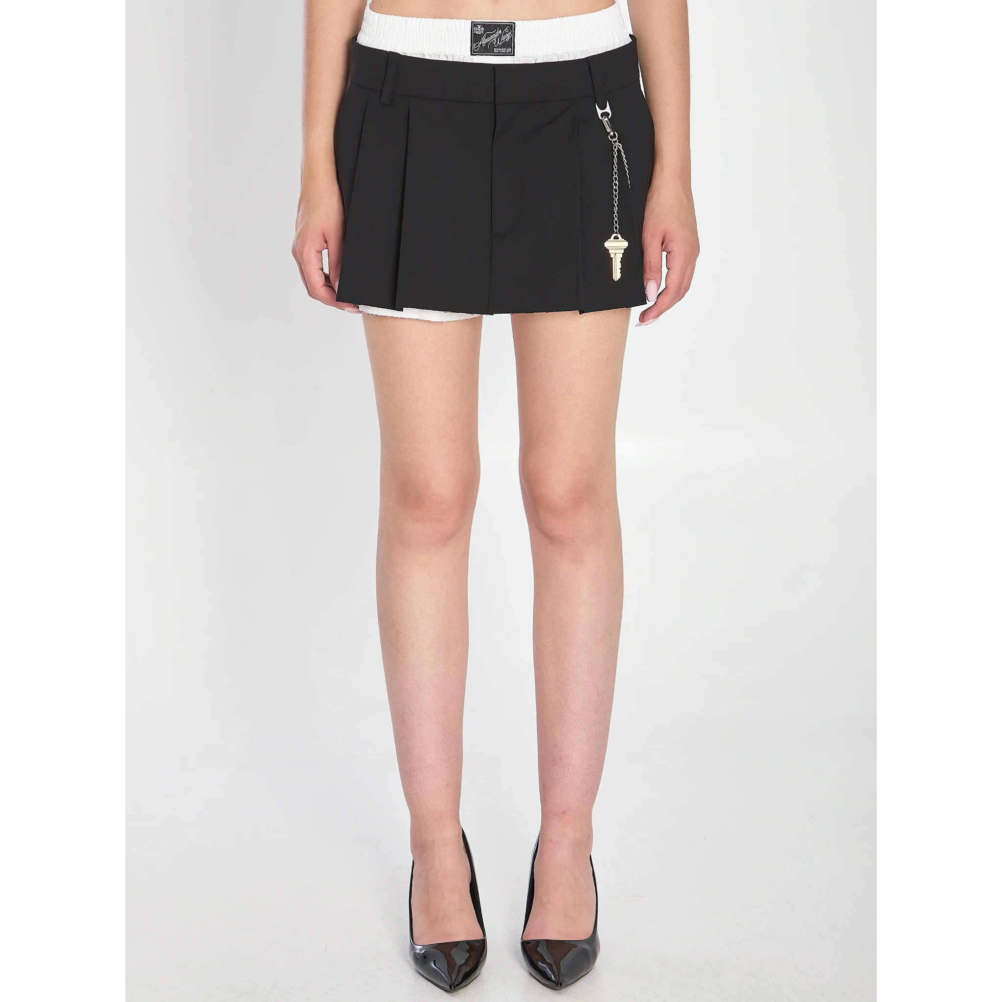 Wool Blend Miniskirt