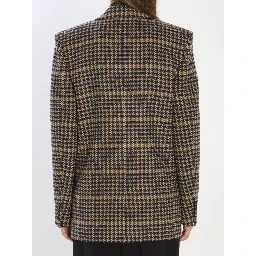 Checked wool jacket