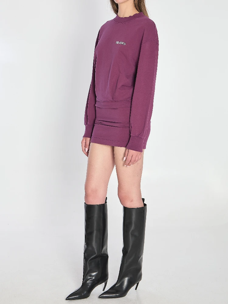 Mini dress in burgundy alternative