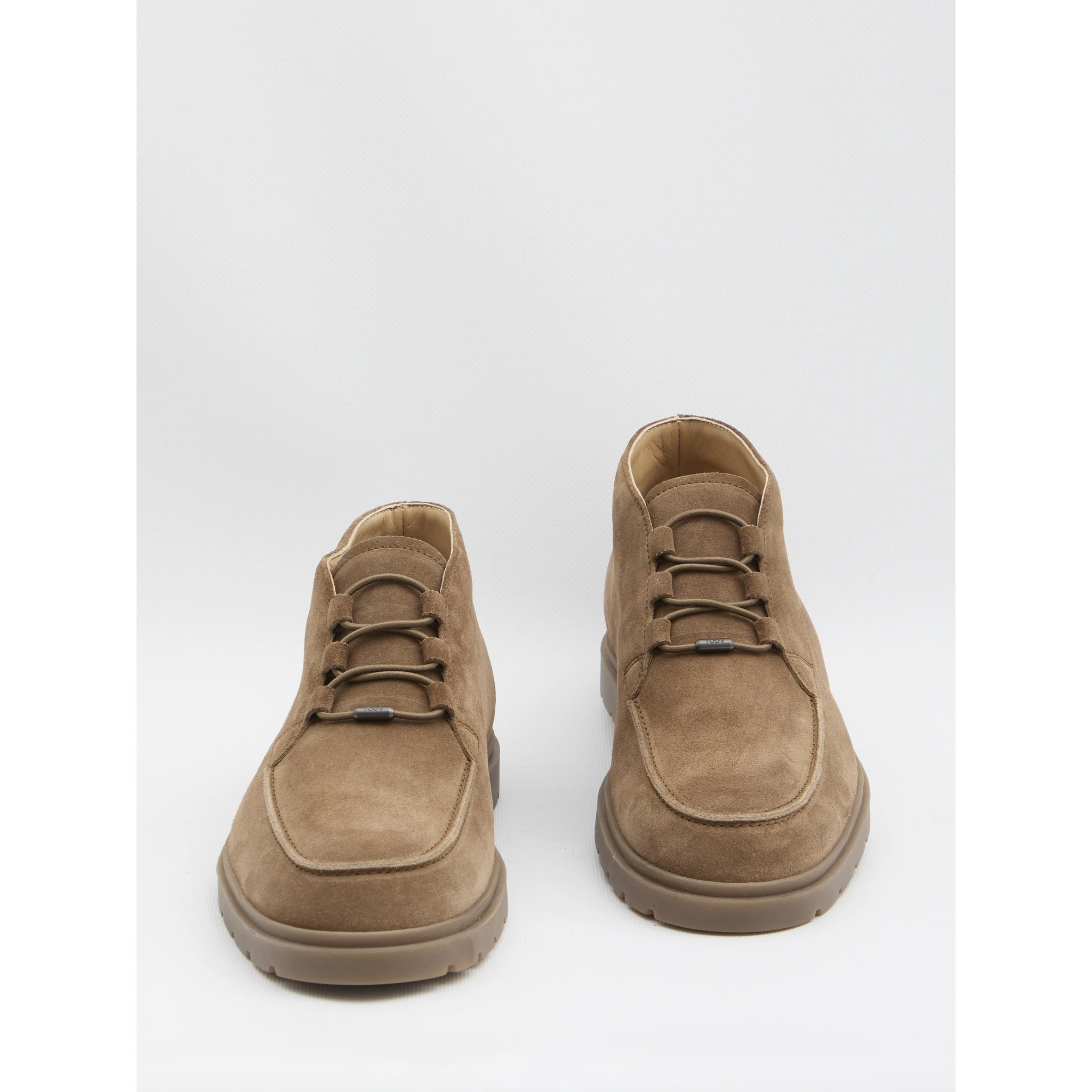 Suede leather ankle boots