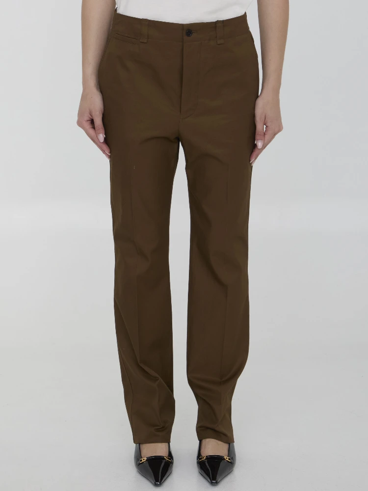 Pants in cotton twill