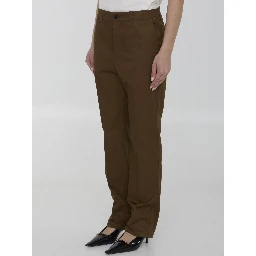 Pants in cotton twill