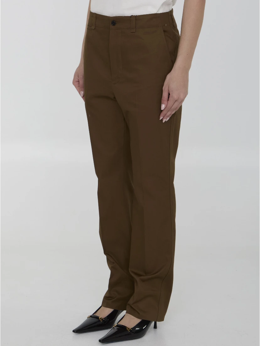 Pants in cotton twill