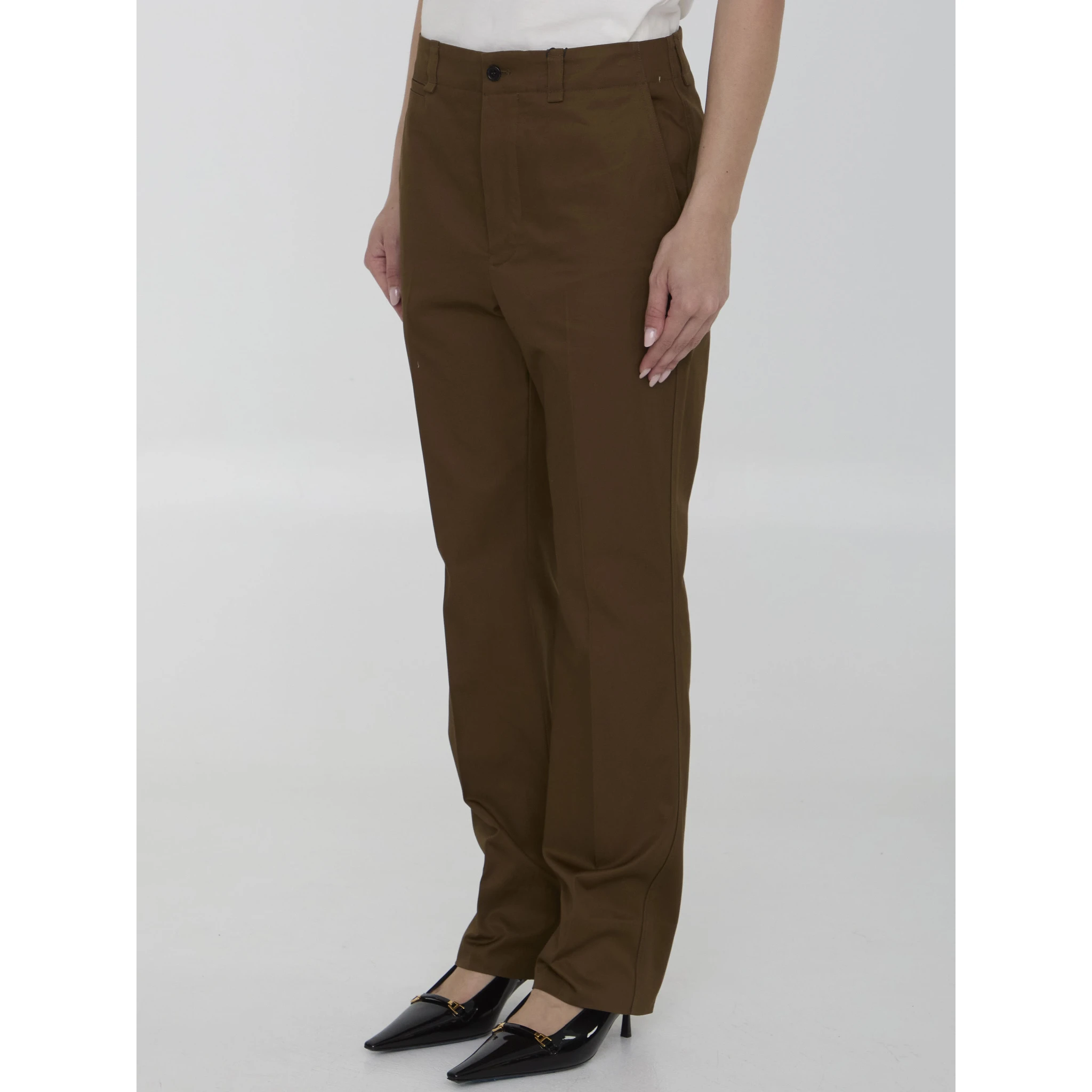 Pants in cotton twill