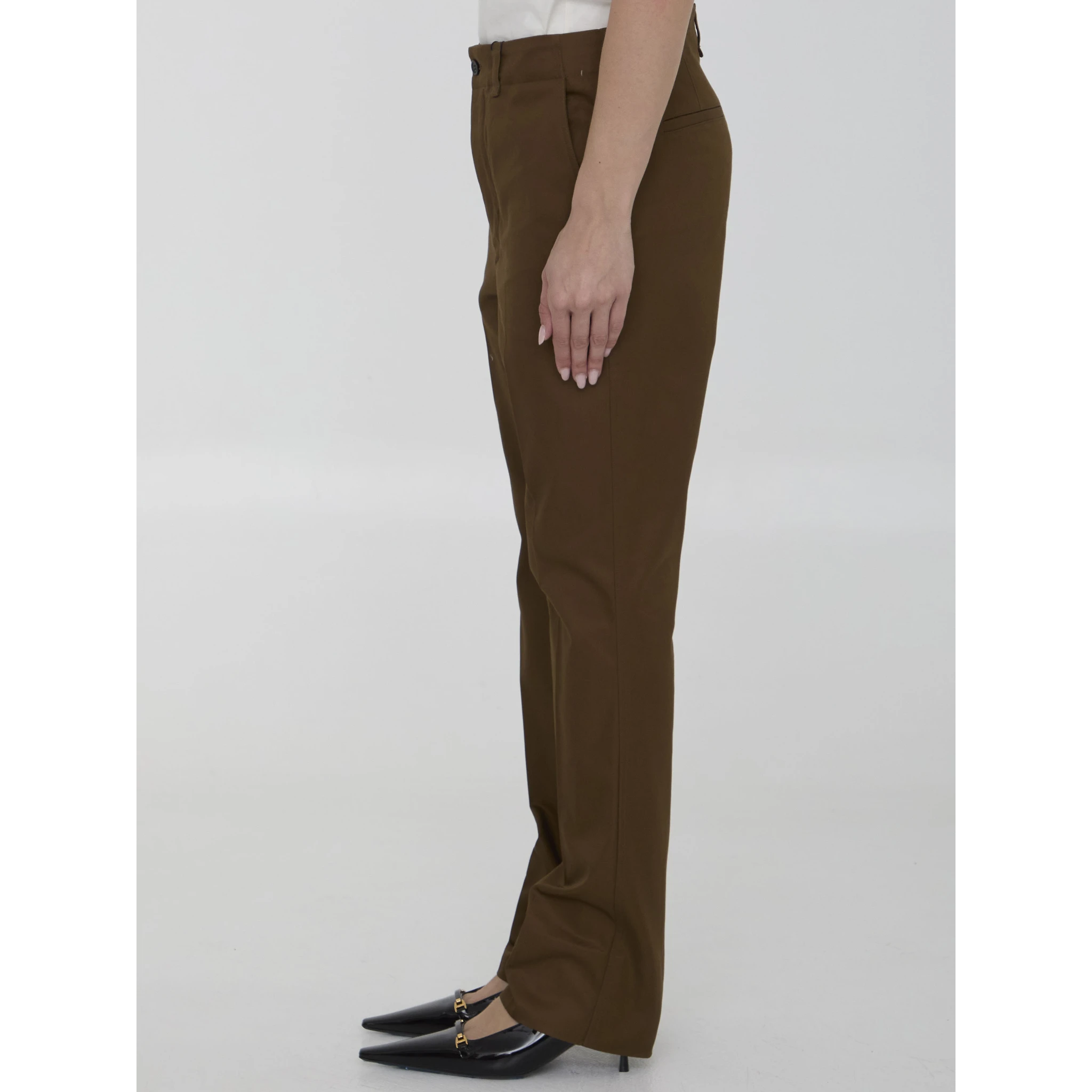Pants in cotton twill
