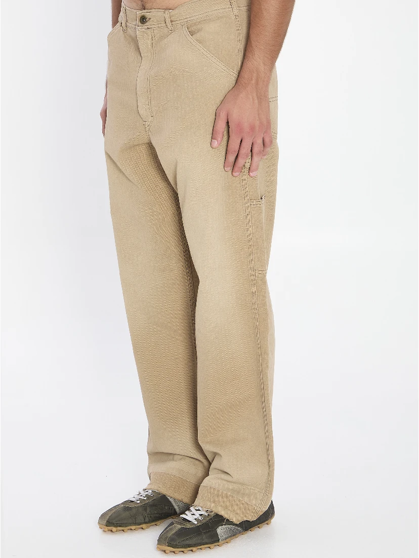 Beige cargo jeans