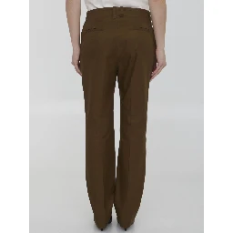 Pants in cotton twill
