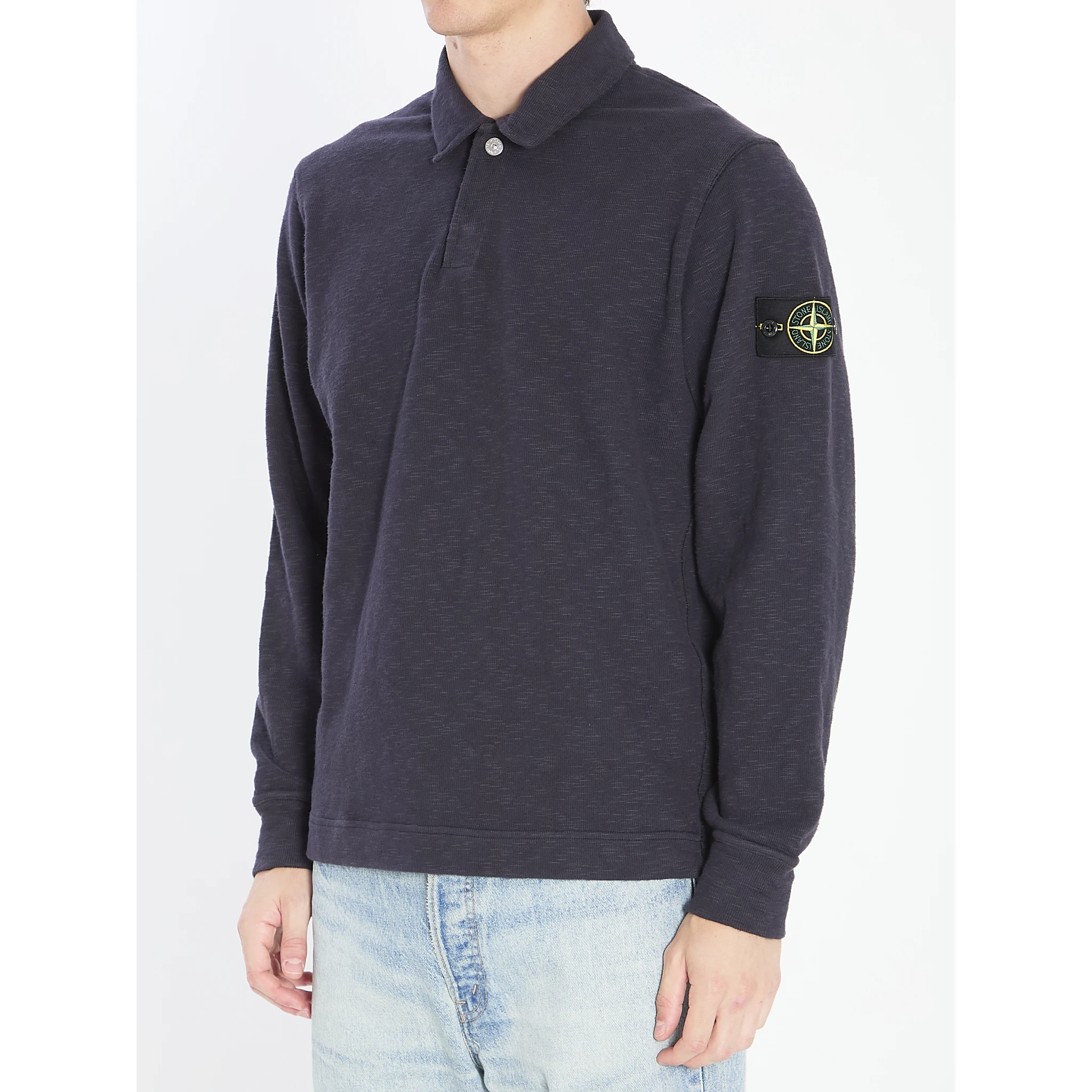 Long-sleeve polo shirt