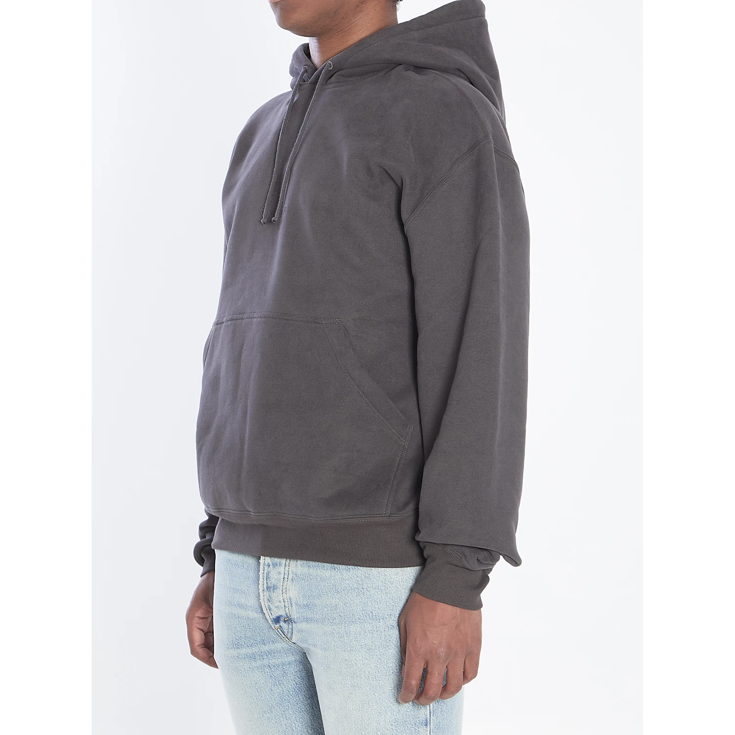 Hoodie with logo in cotton