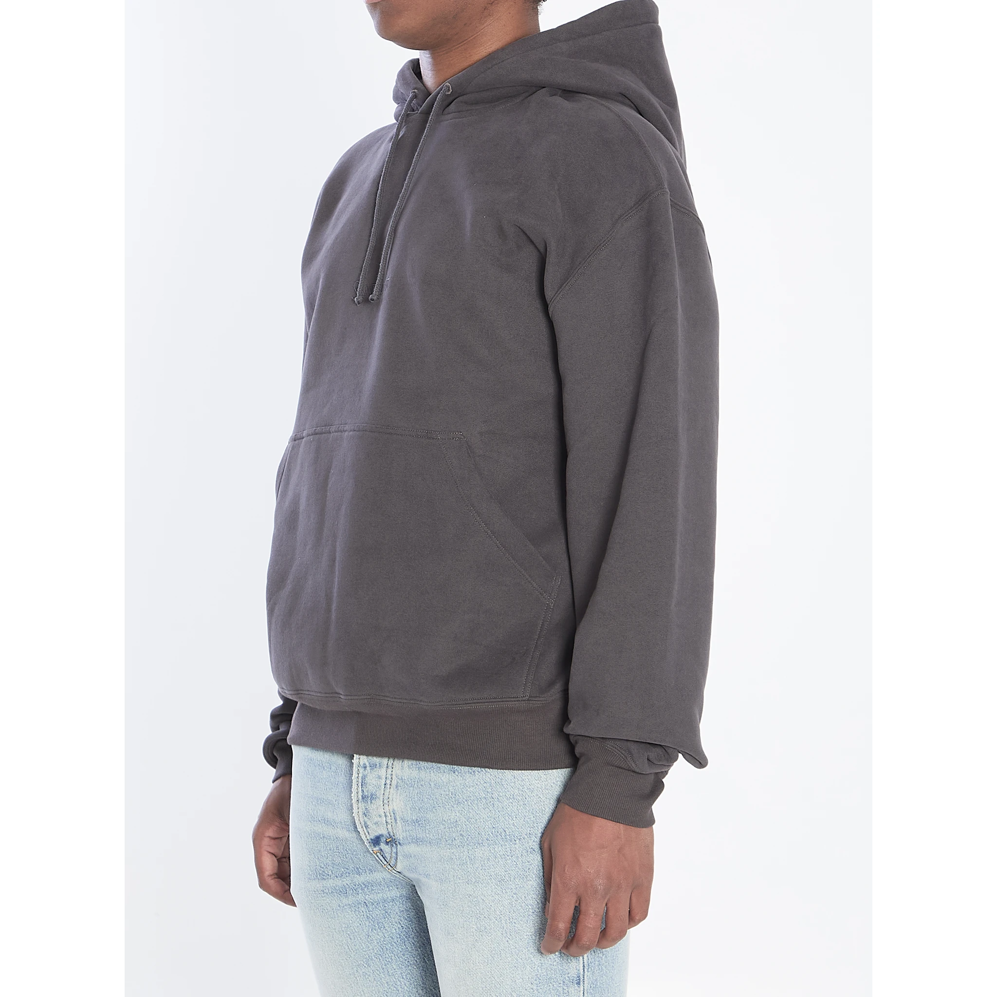 Hoodie with logo in cotton