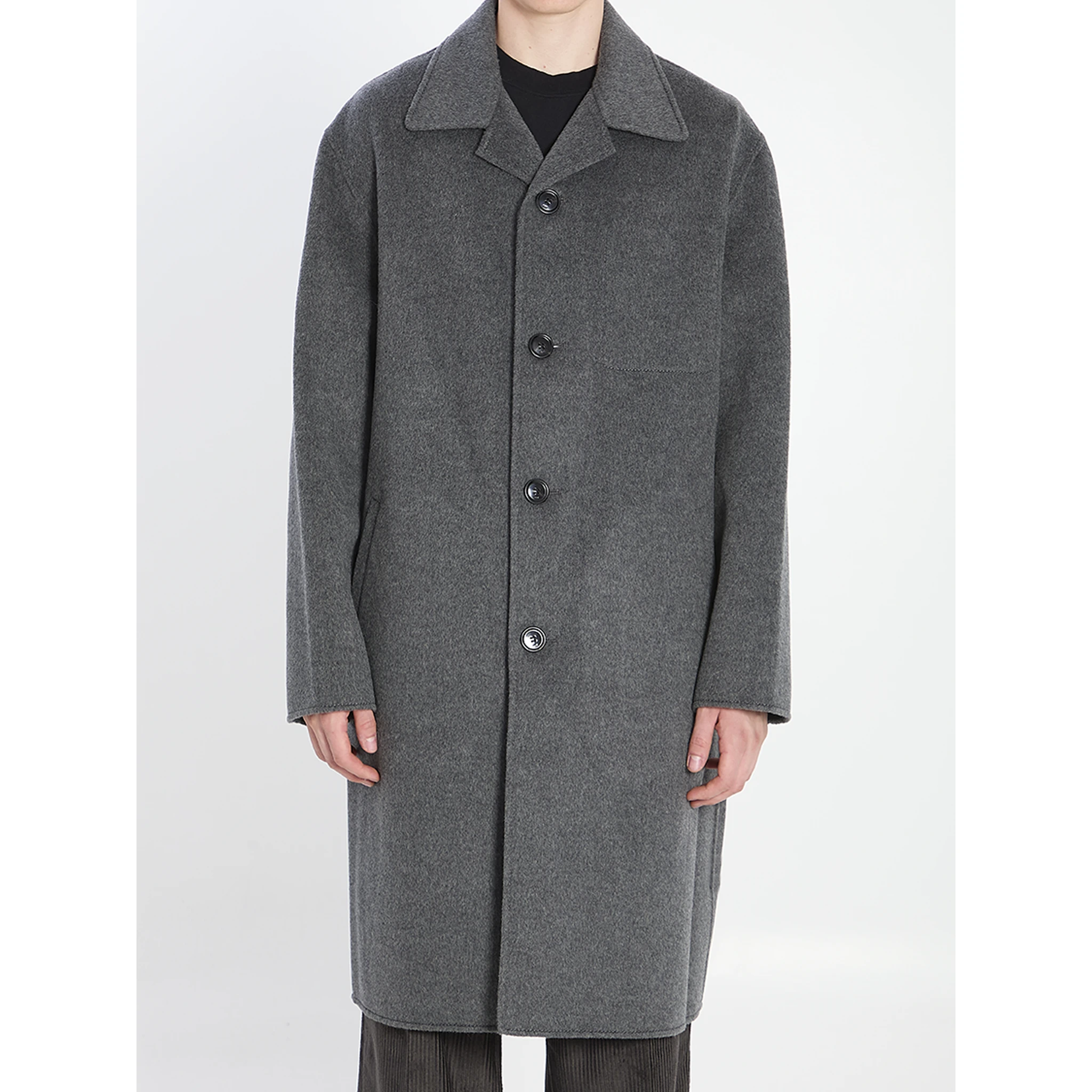 Wool and cashmere coat