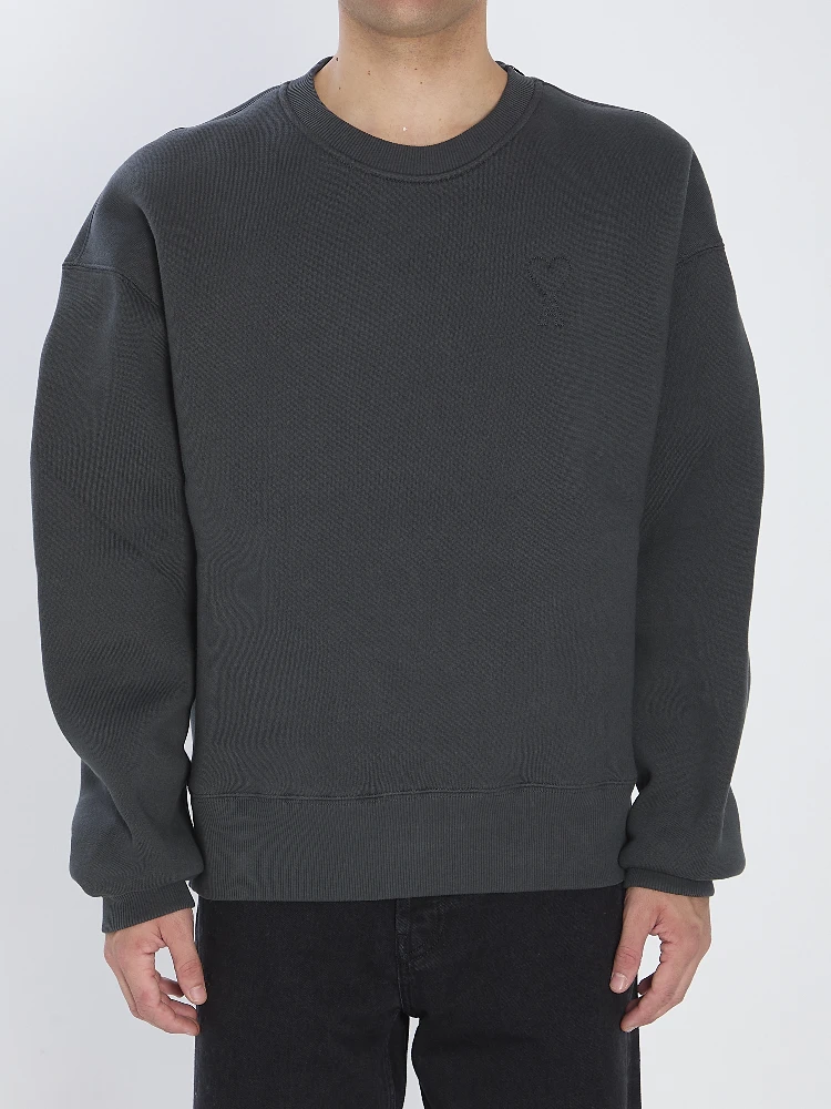 Crewneck fleece sweatshirt