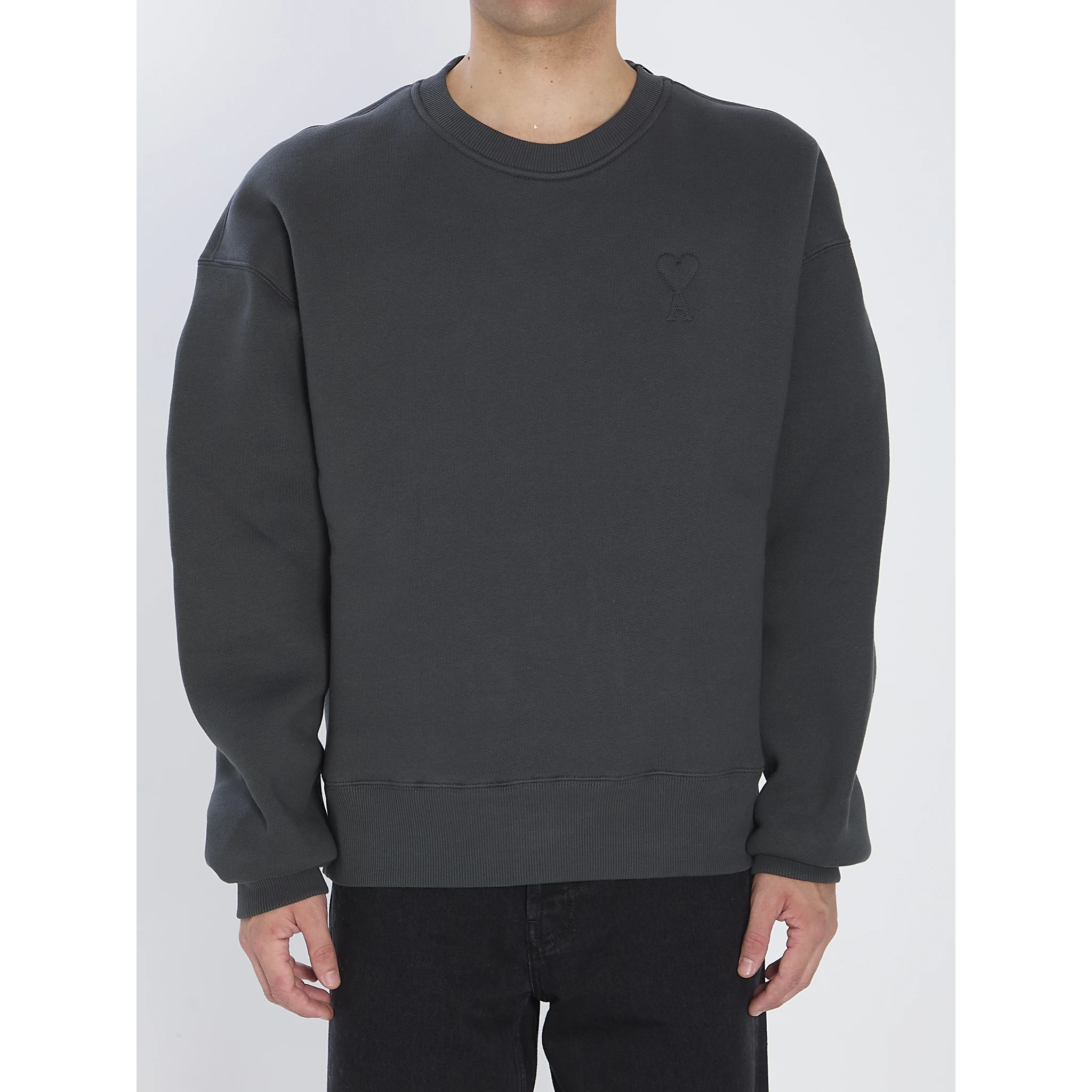 Crewneck fleece sweatshirt