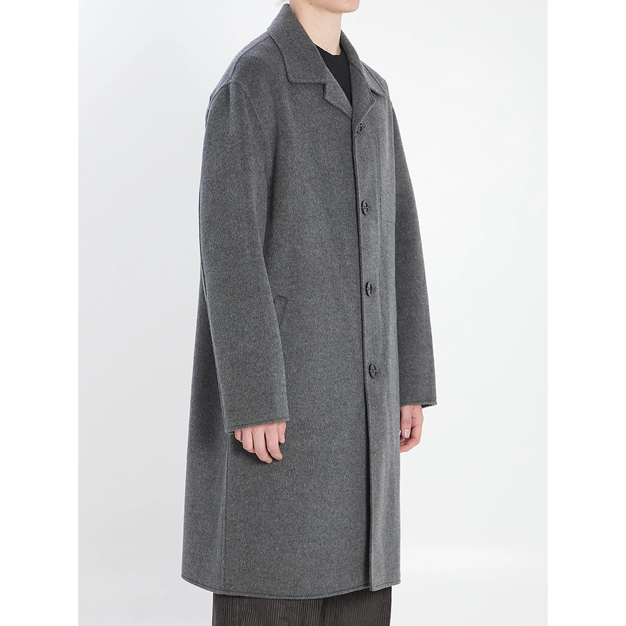 Wool and cashmere coat