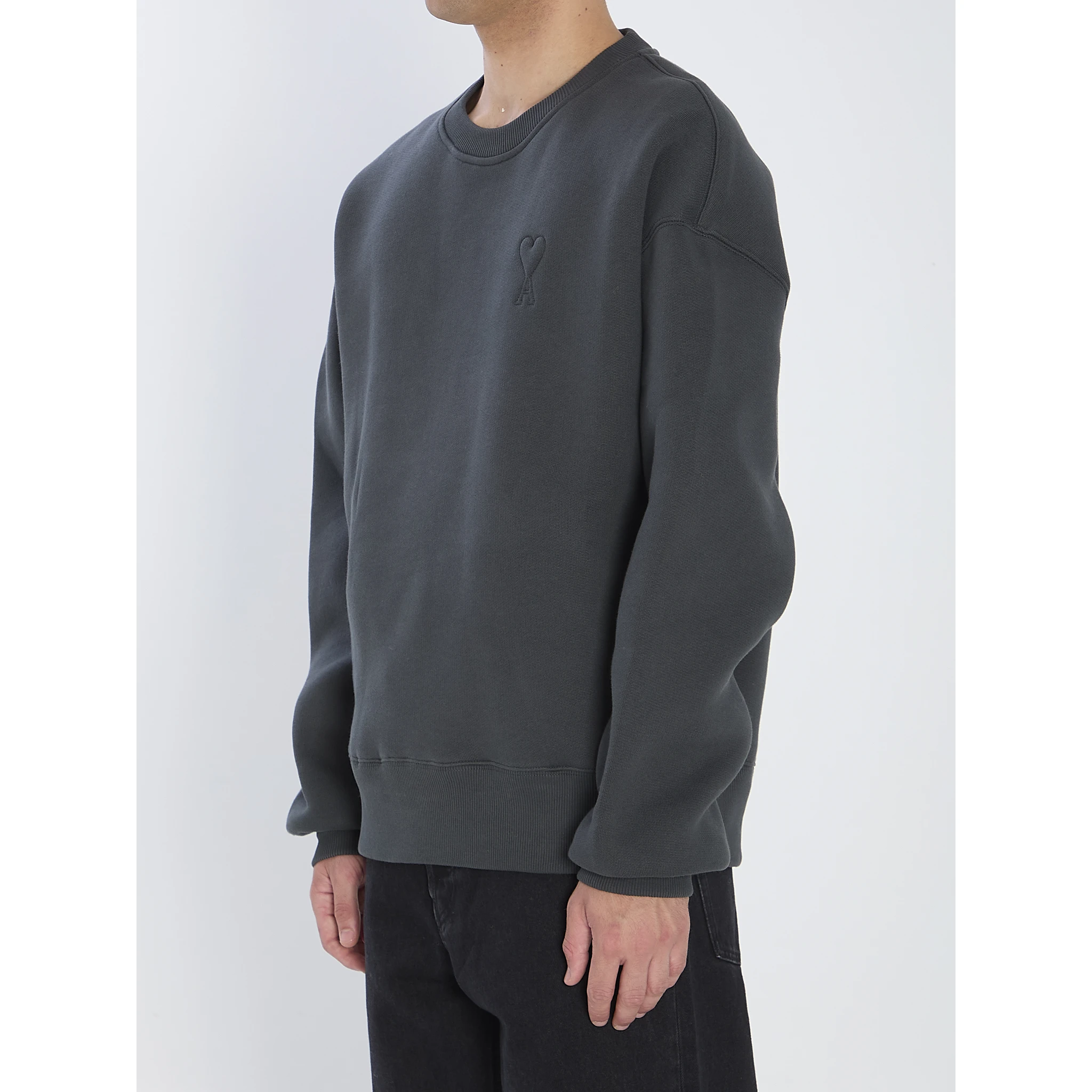 Crewneck fleece sweatshirt