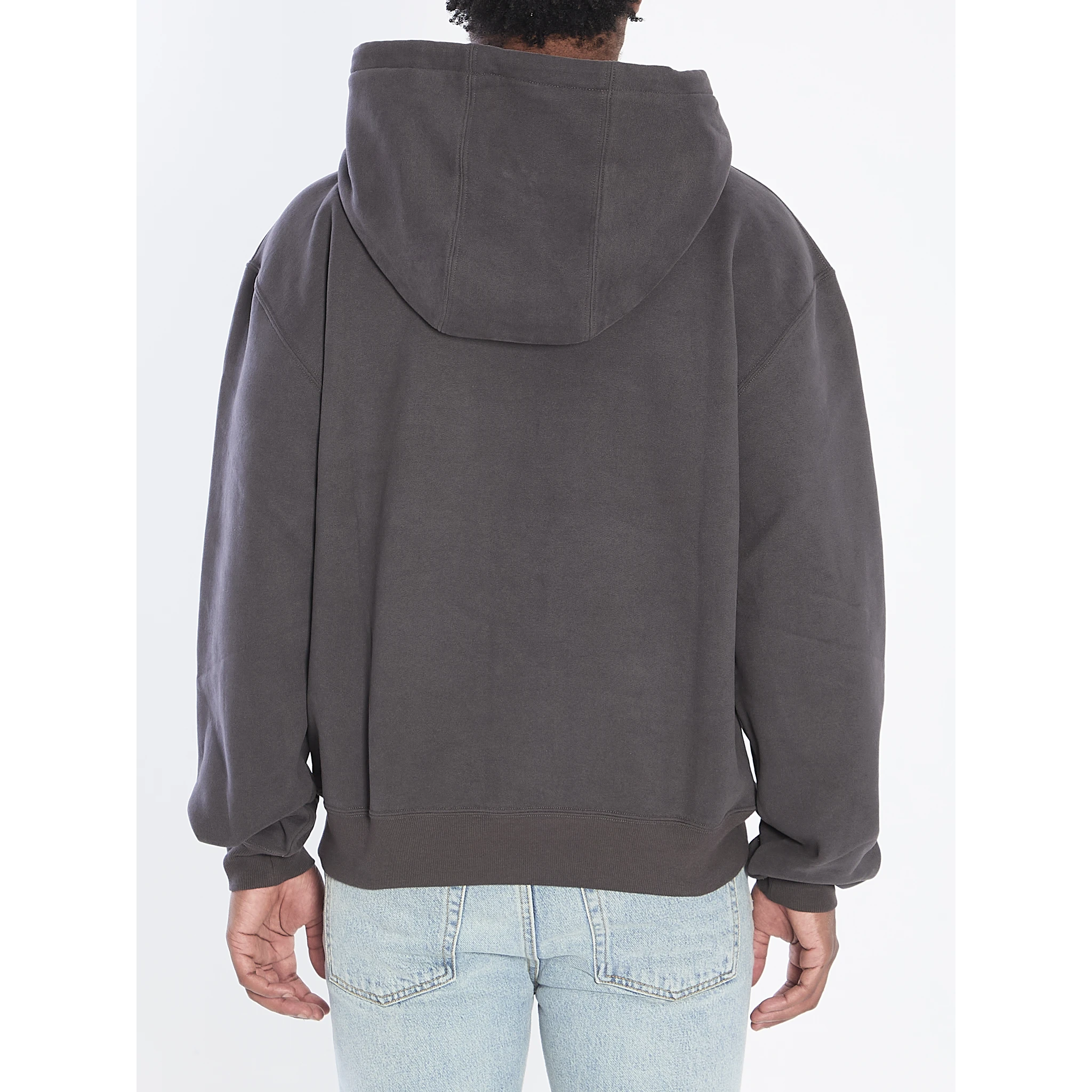 Hoodie with logo in cotton