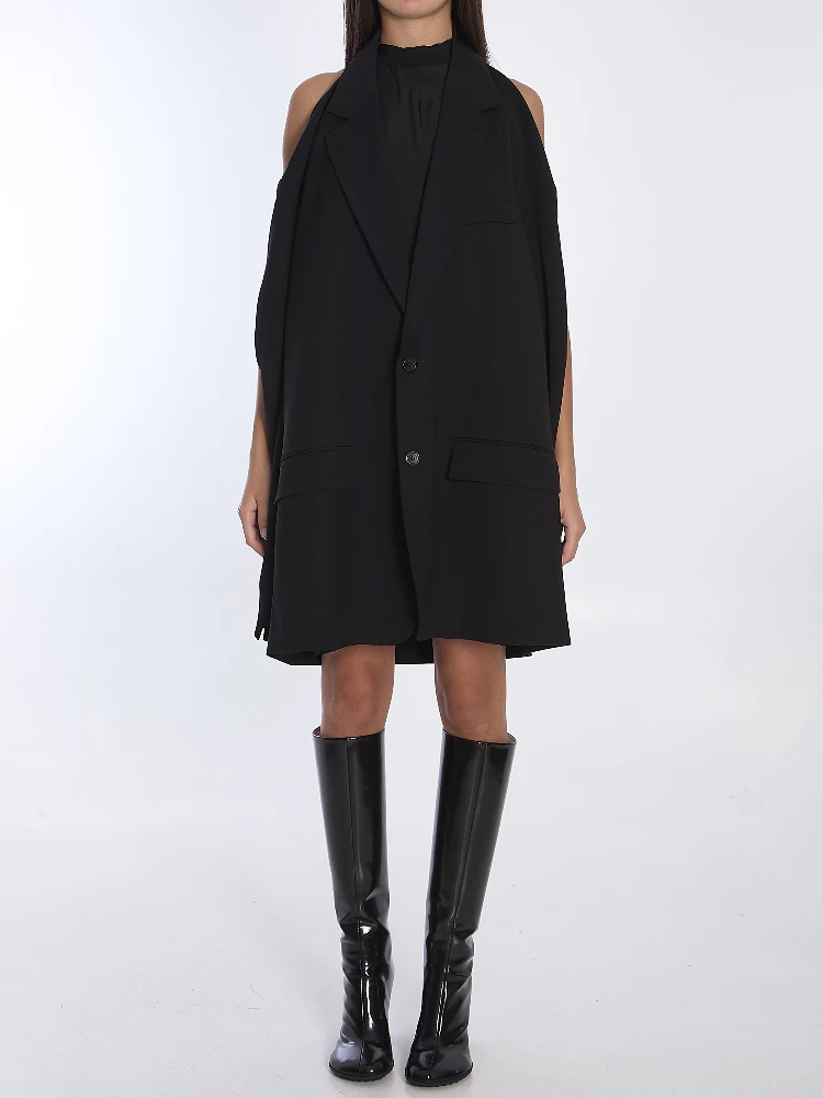 Suspended jacket dress