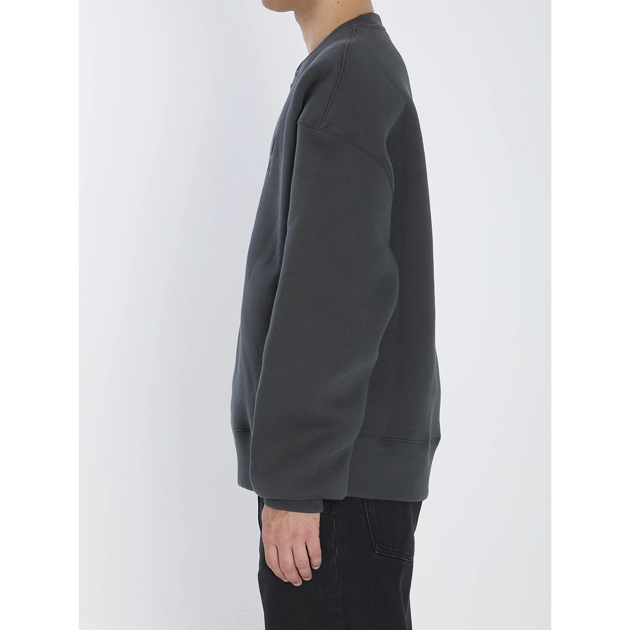 Crewneck fleece sweatshirt