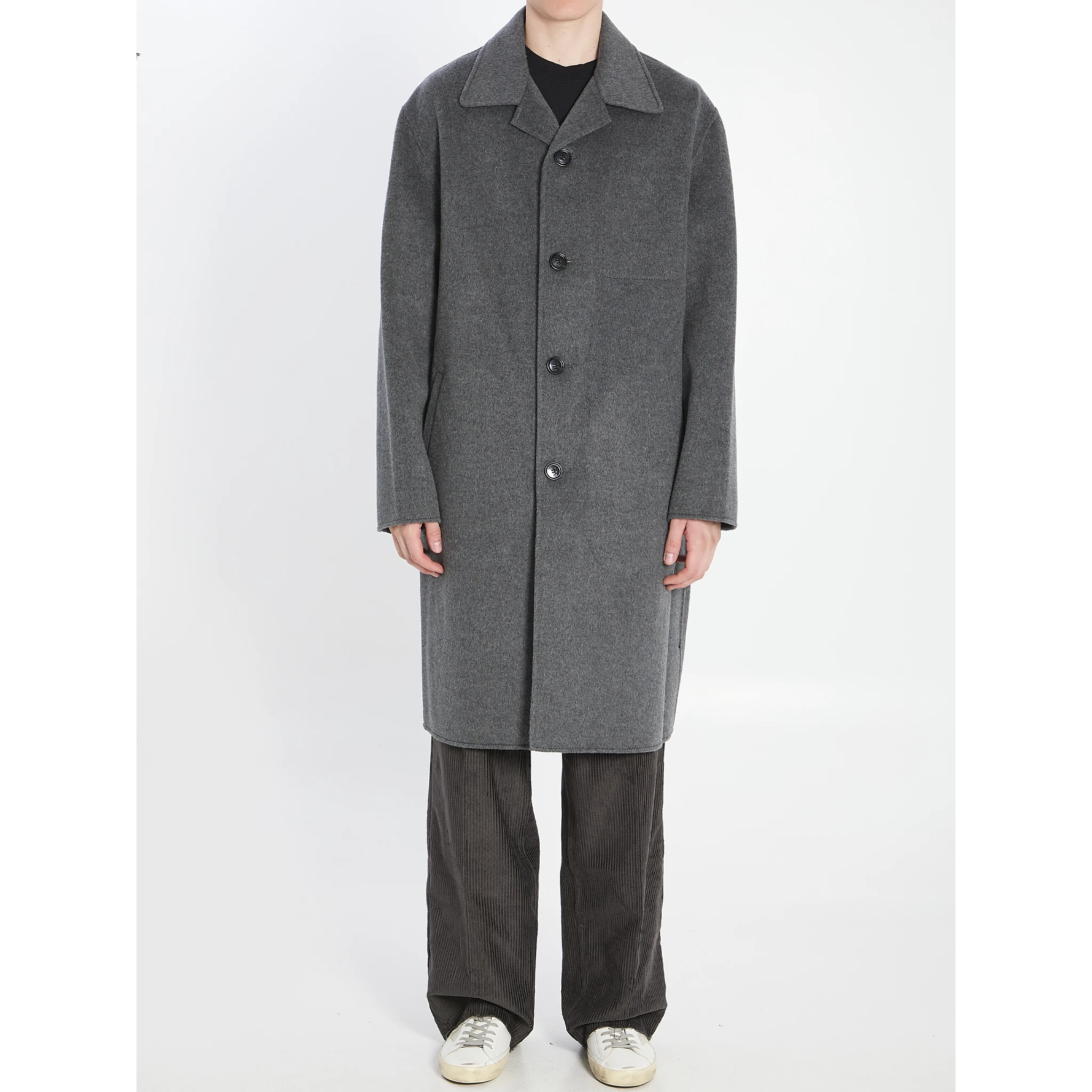 Wool and cashmere coat