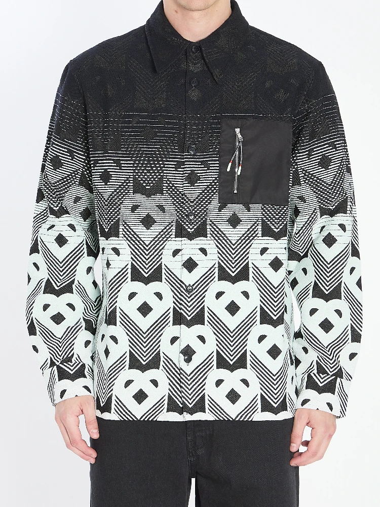 Cotton-blend overshirt