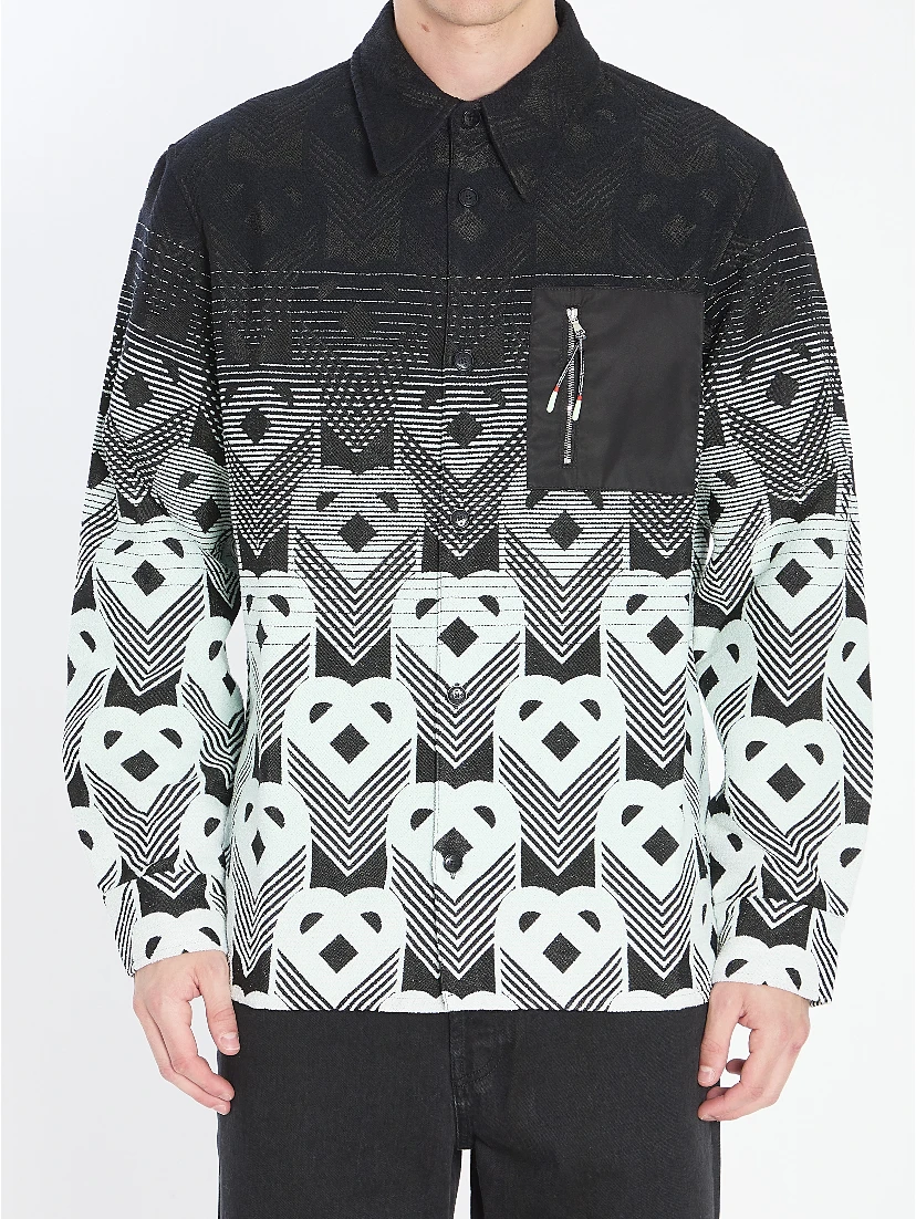 Cotton-blend overshirt