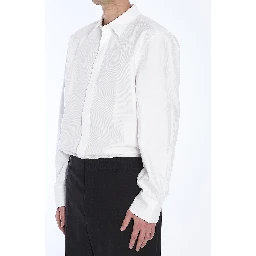 قميص من قماش البوبلين القطني المخطط