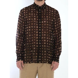 Shirt with geometric pattern