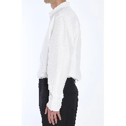 قميص من قماش البوبلين القطني المخطط