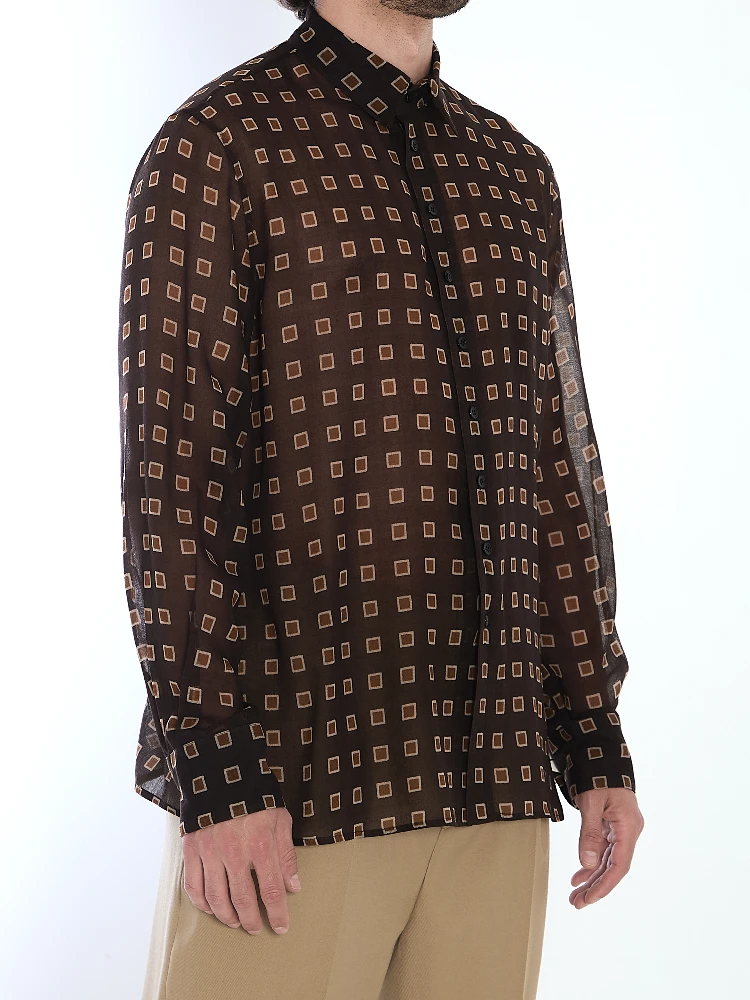Shirt with geometric pattern alternative